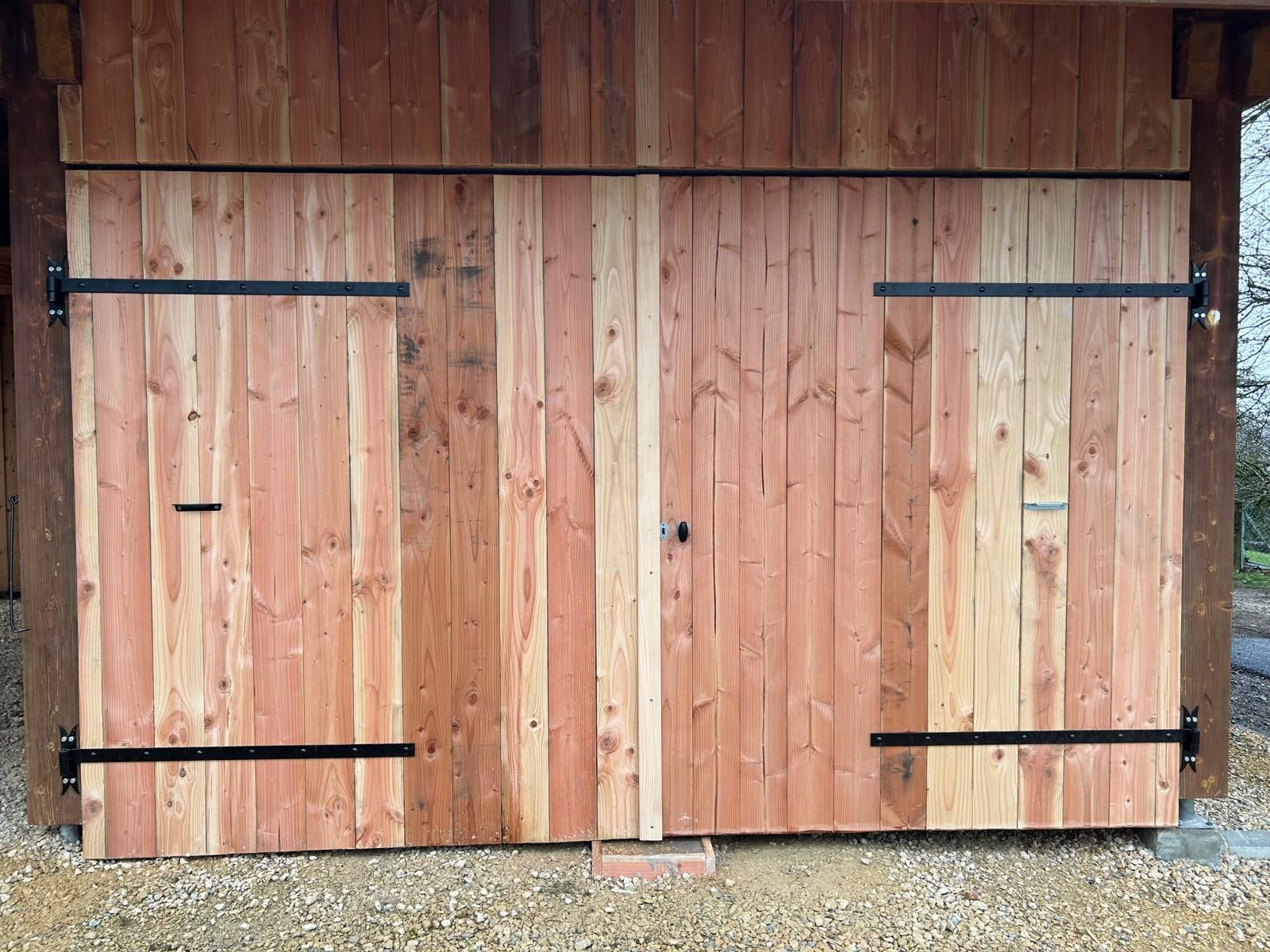 Réalisation charpente porte bois